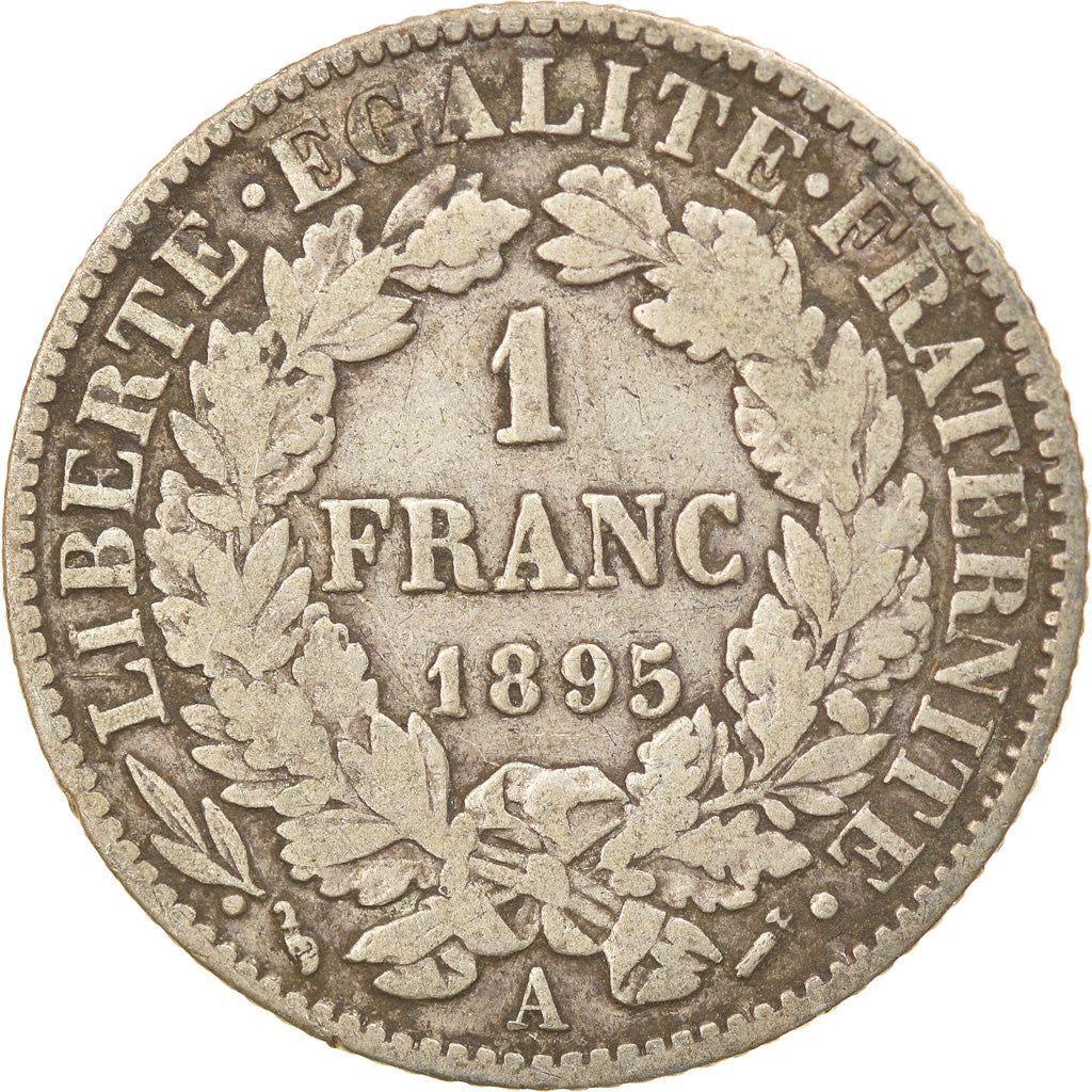 Coin, France, Cérès, Franc, 1895, Paris, EF(40-45), Silver, KM:822.1