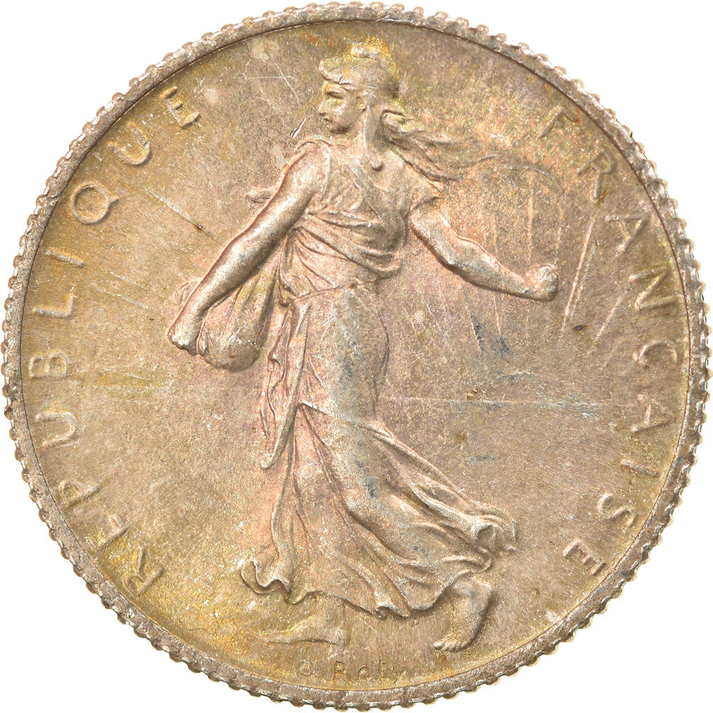 Coin, France, Semeuse, Franc, 1914, Paris, EF(40-45), Silver, KM:844.1