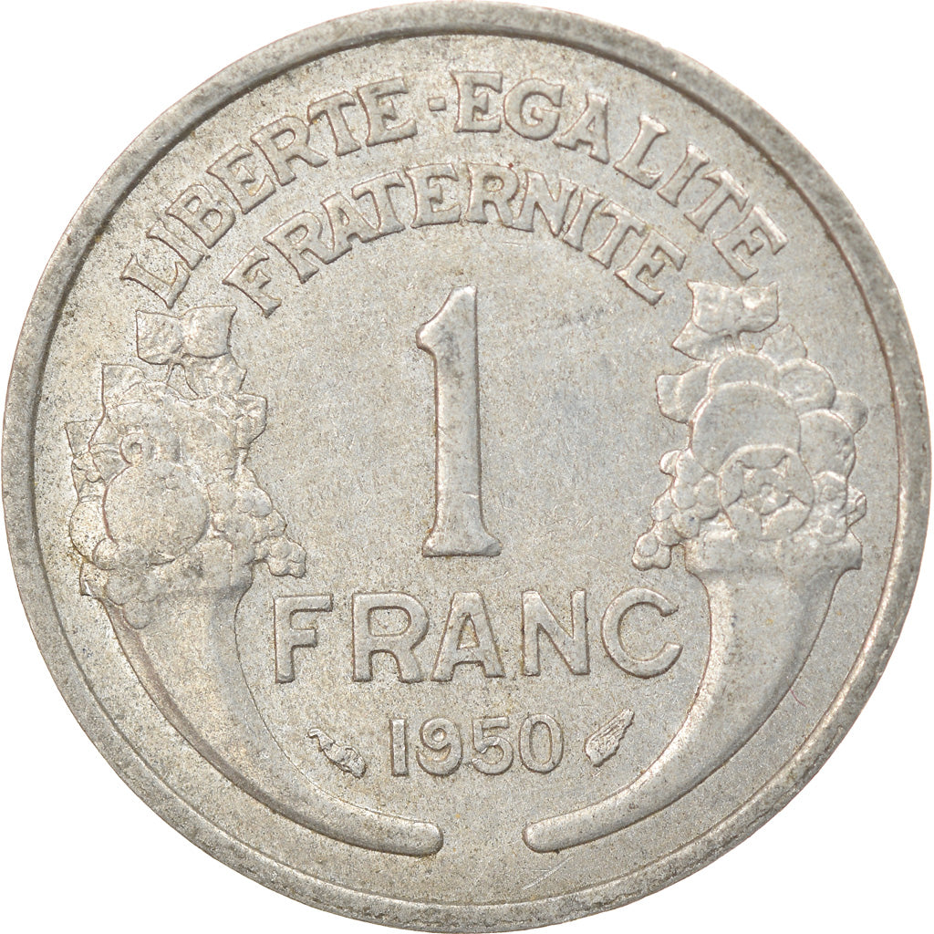 Coin, France, Morlon, Franc, 1950, Paris, VF(30-35), Aluminum, KM:885a.1