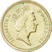 GREAT BRITAIN, Pound, 1988, KM #954, AU(55-58), Nickel-Brass, 22.5, 9.52