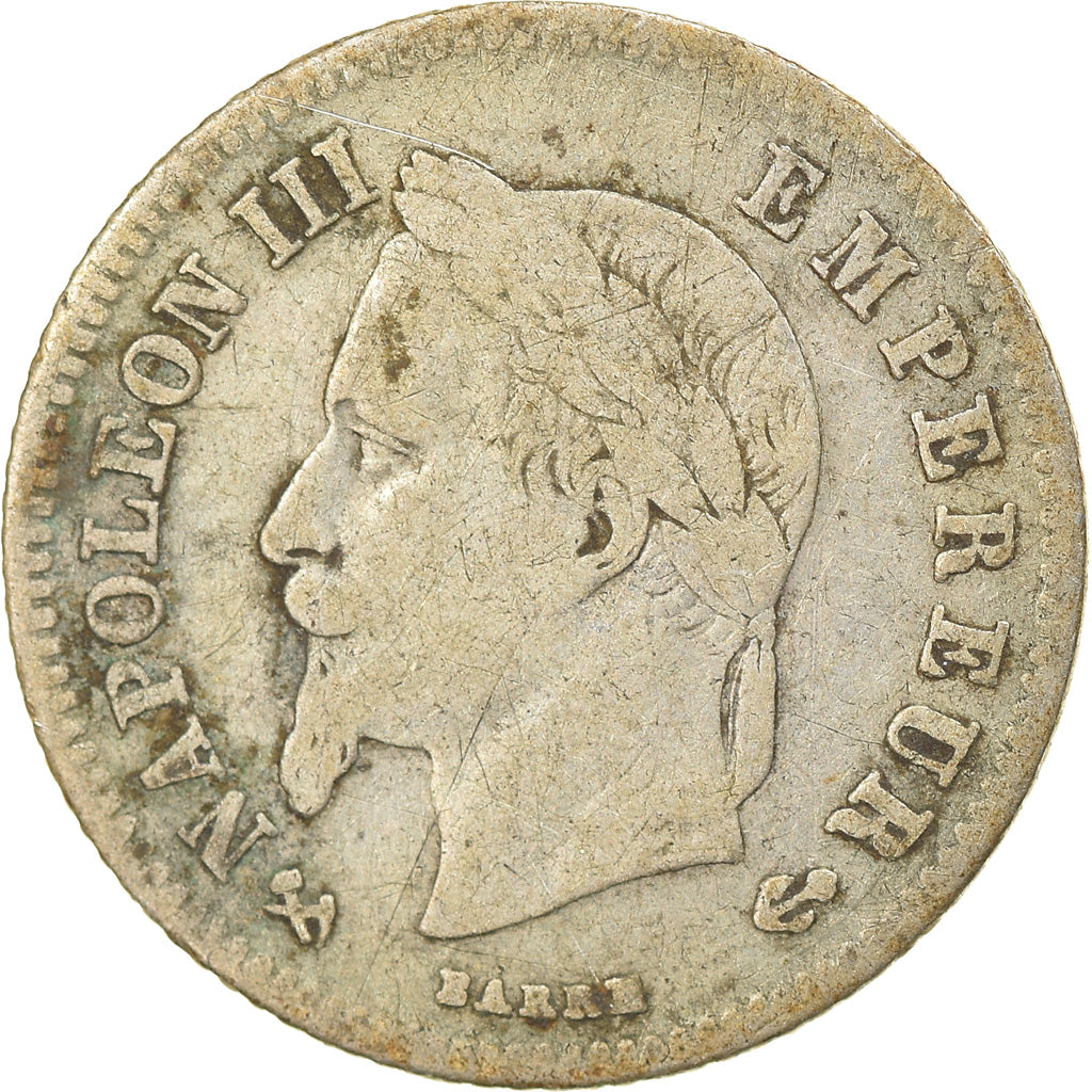 Moneta, Francia, Napoleon III, Napoléon III, 20 Centimes, 1866, Bordeaux, MB+