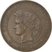 Coin, France, Cérès, 10 Centimes, 1874, Bordeaux, EF(40-45), Bronze, KM:815.2