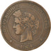 Monnaie, France, Cérès, 10 Centimes, 1874, Paris, TTB, Bronze, Gadoury:265a