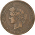 Moneta, Francia, Cérès, 10 Centimes, 1874, Paris, BB, Bronzo, KM:815.1