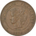 Coin, France, Cérès, 5 Centimes, 1877, Bordeaux, EF(40-45), Bronze, KM:821.2