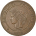 Munten, Frankrijk, Cérès, 5 Centimes, 1879, Paris, ZF, Bronze, KM:821.1
