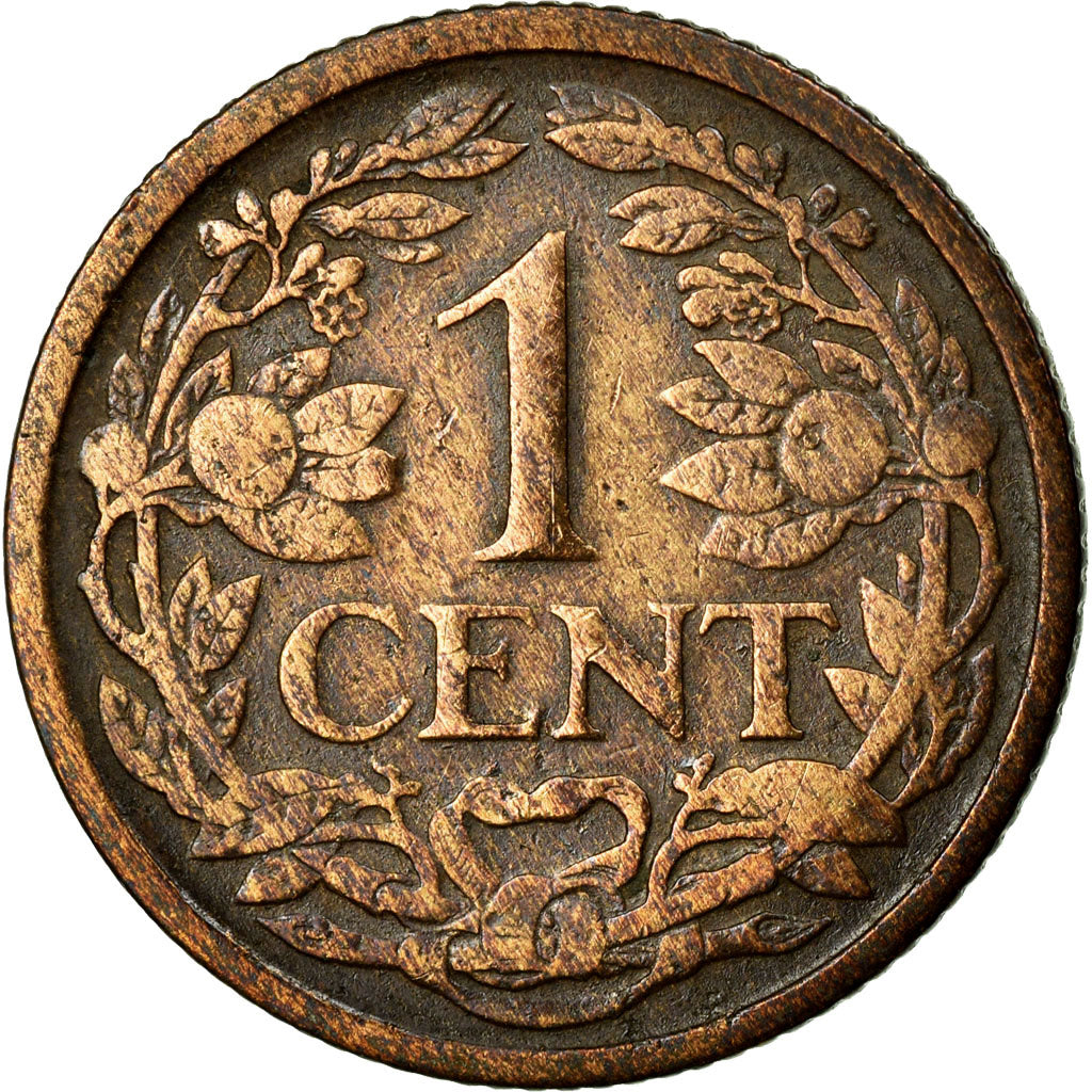 Coin, Netherlands, Wilhelmina I, Cent, 1917, EF(40-45), Bronze, KM:152