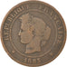 Coin, France, Cérès, 5 Centimes, 1883, Paris, EF(40-45), Bronze, KM:821.1