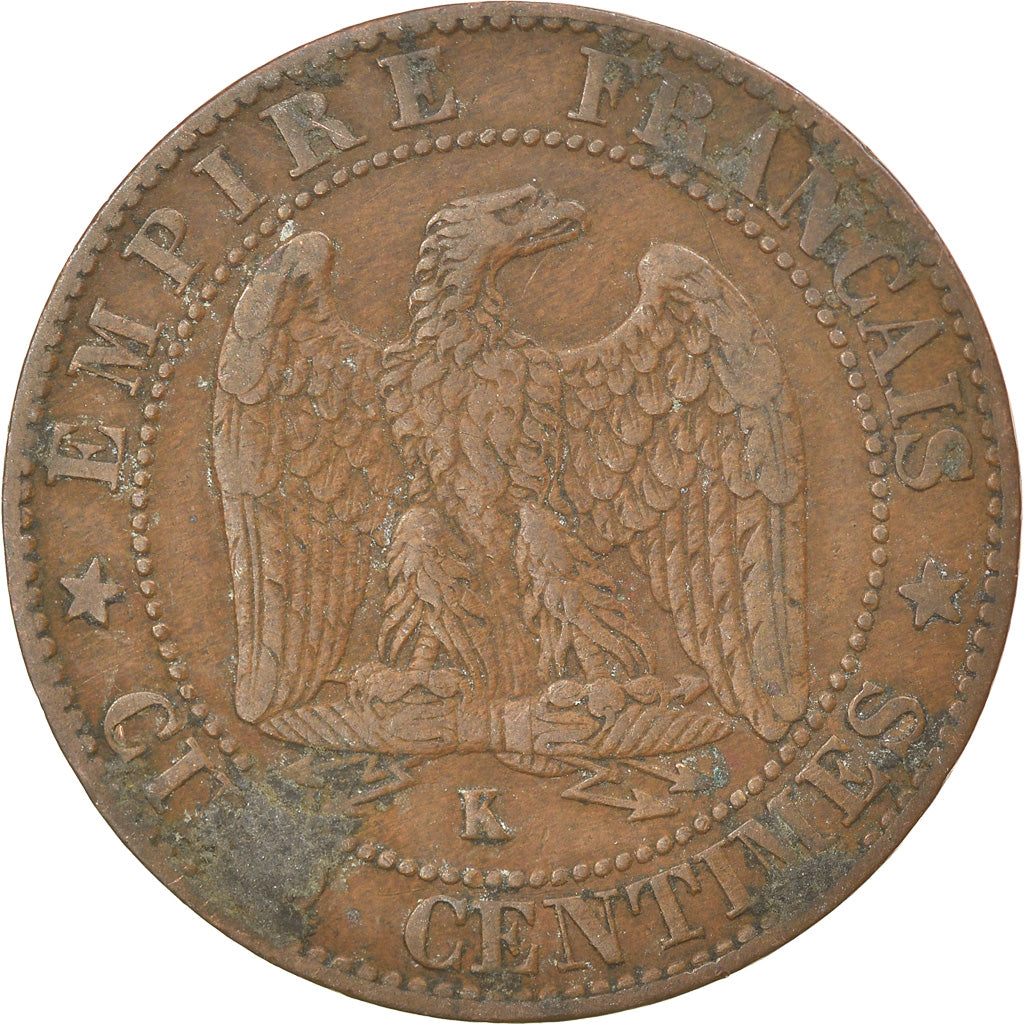Monnaie, France, Napoleon III, Napoléon III, 5 Centimes, 1854, Bordeaux, TB+