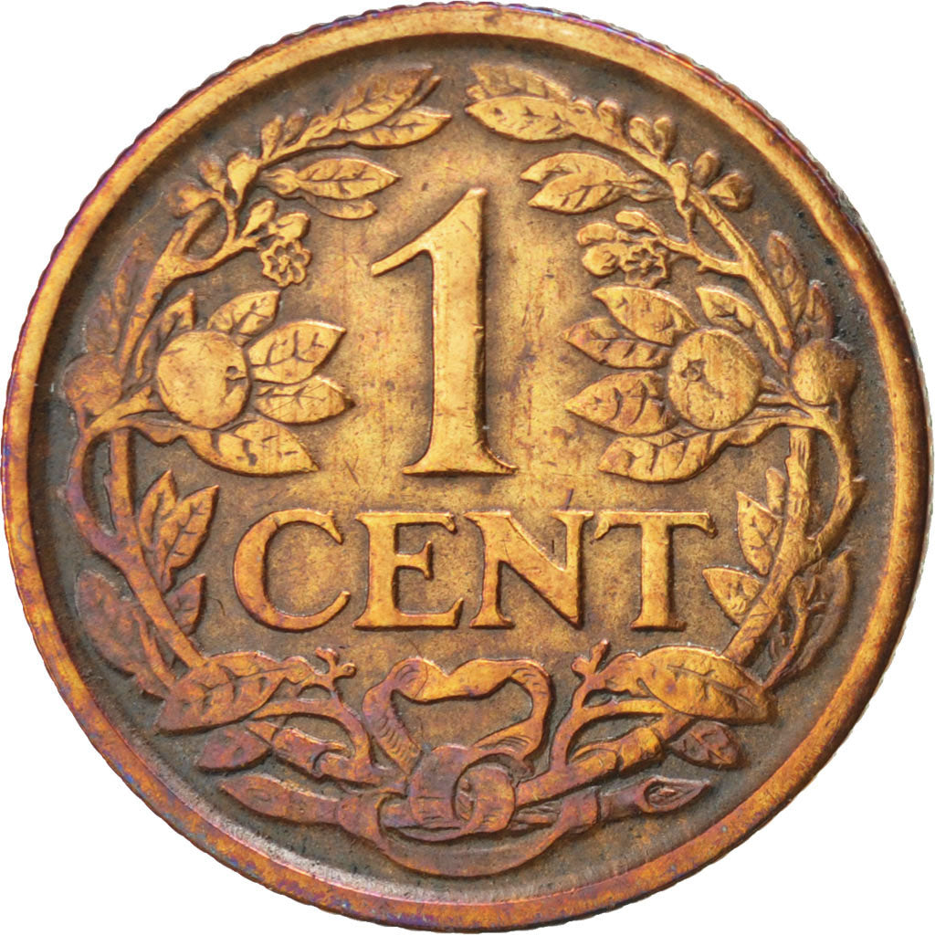 NETHERLANDS, Cent, 1929, KM #152, EF(40-45), Bronze, 19, 2.52