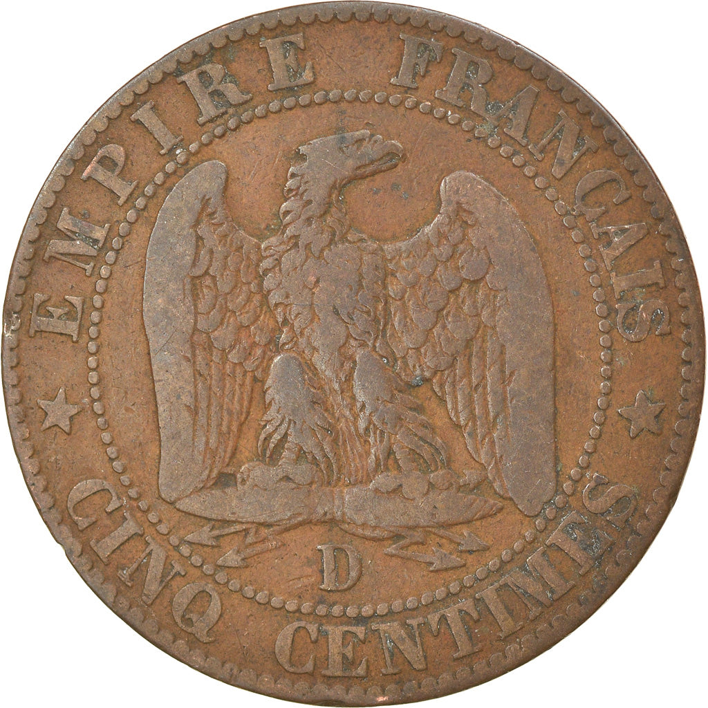 Monnaie, France, Napoleon III, Napoléon III, 5 Centimes, 1854, Lyon, TTB