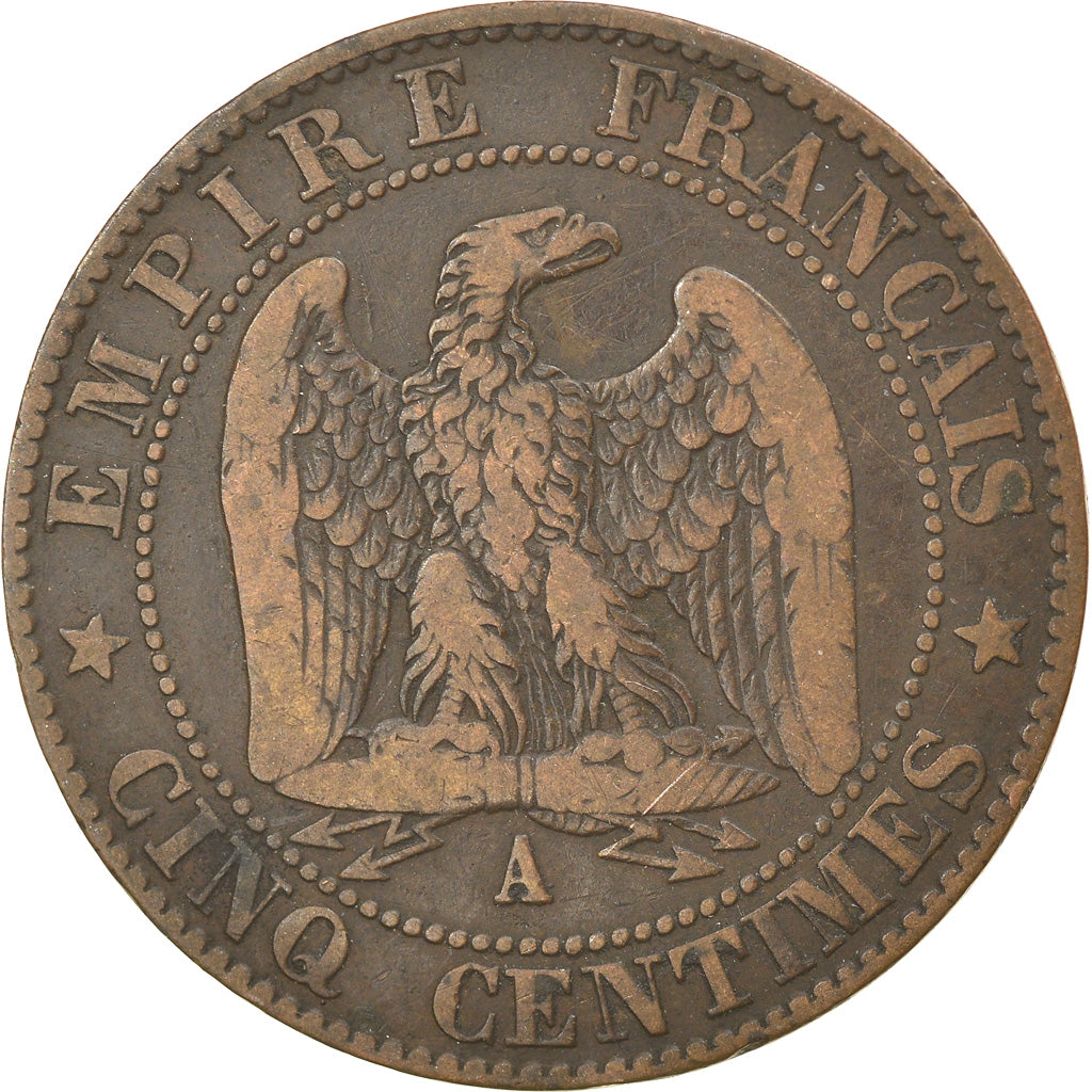 Monnaie, France, Napoleon III, Napoléon III, 5 Centimes, 1855, Paris, TTB