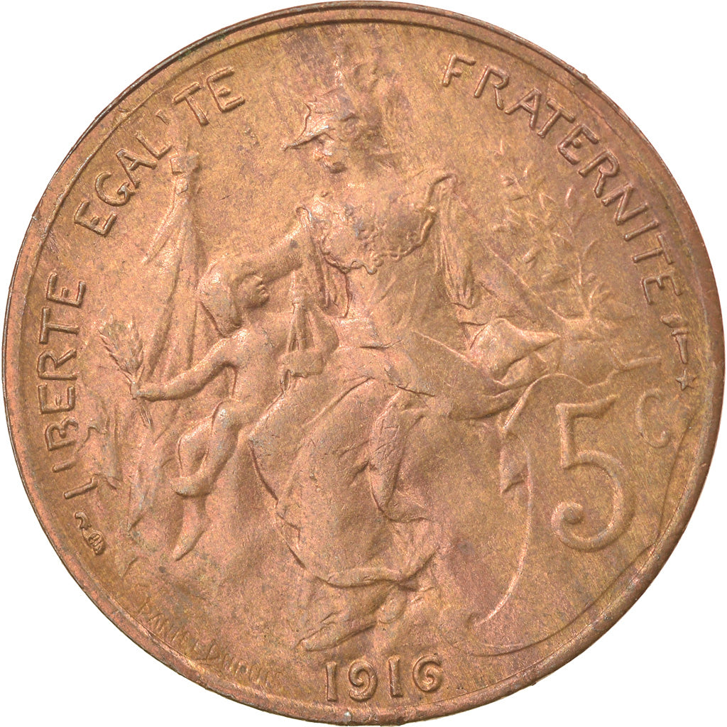 Coin, France, Dupuis, 5 Centimes, 1916, Paris, AU(55-58), Bronze, KM:842