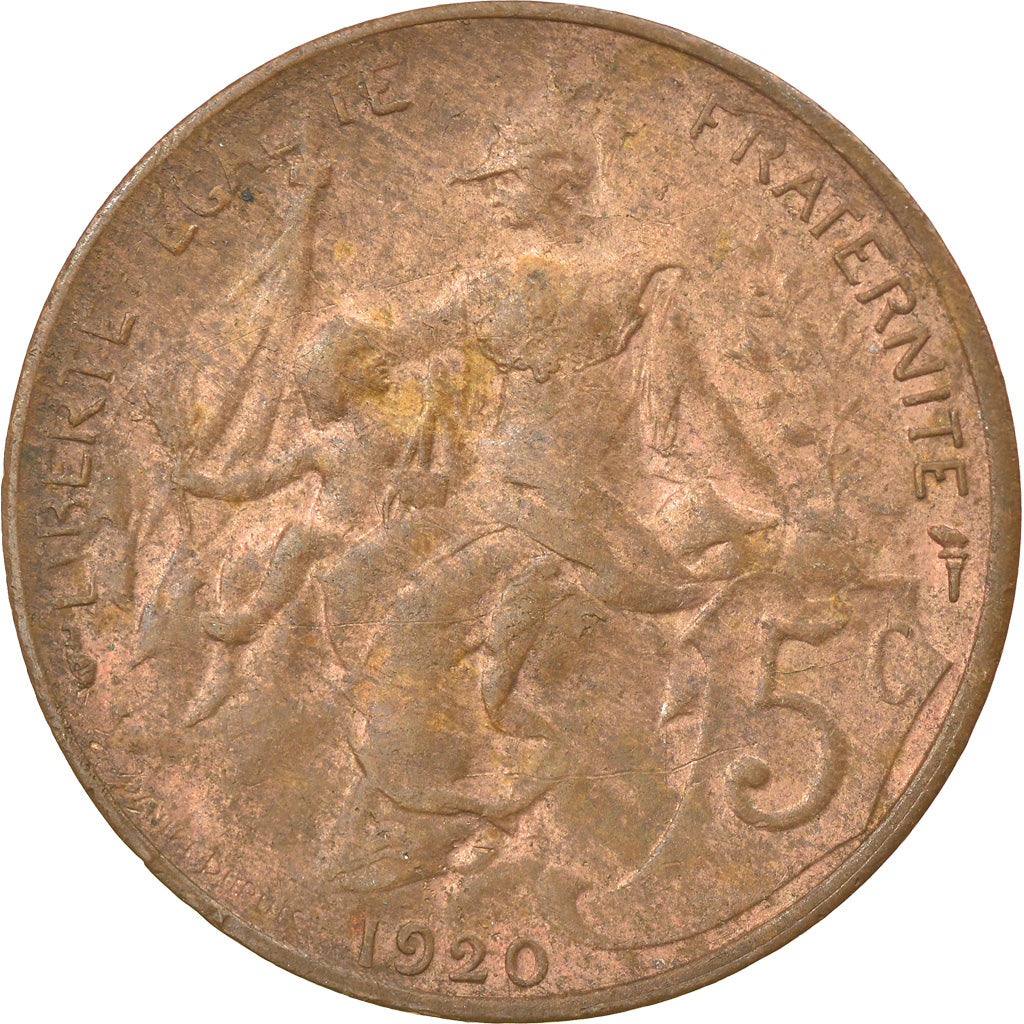 Monnaie, France, Dupuis, 5 Centimes, 1920, Paris, TTB, Bronze, Gadoury:165