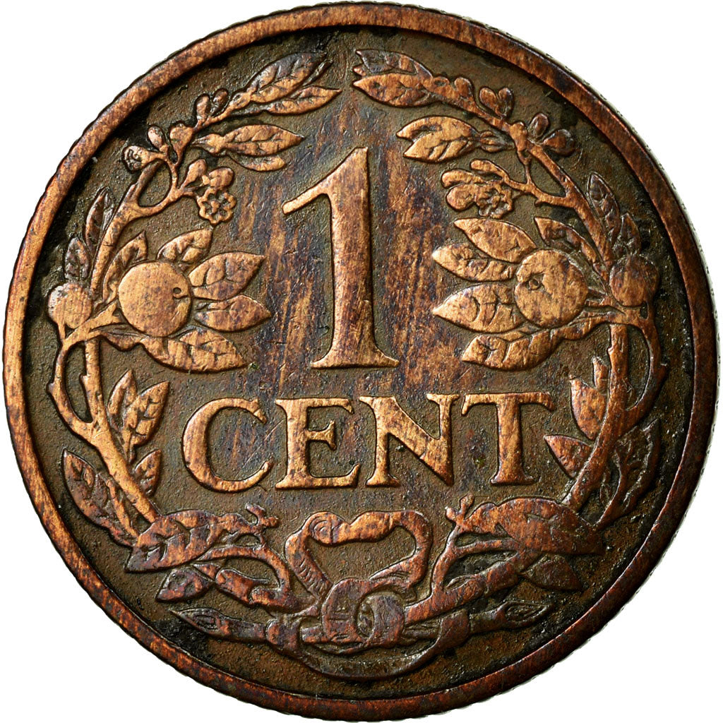 Coin, Netherlands, Wilhelmina I, Cent, 1928, EF(40-45), Bronze, KM:152