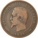 Moneda, Francia, Napoleon III, Napoléon III, 10 Centimes, 1857, Lille, BC+