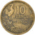Münze, Frankreich, Guiraud, 10 Francs, 1950, Paris, S+, Aluminum-Bronze
