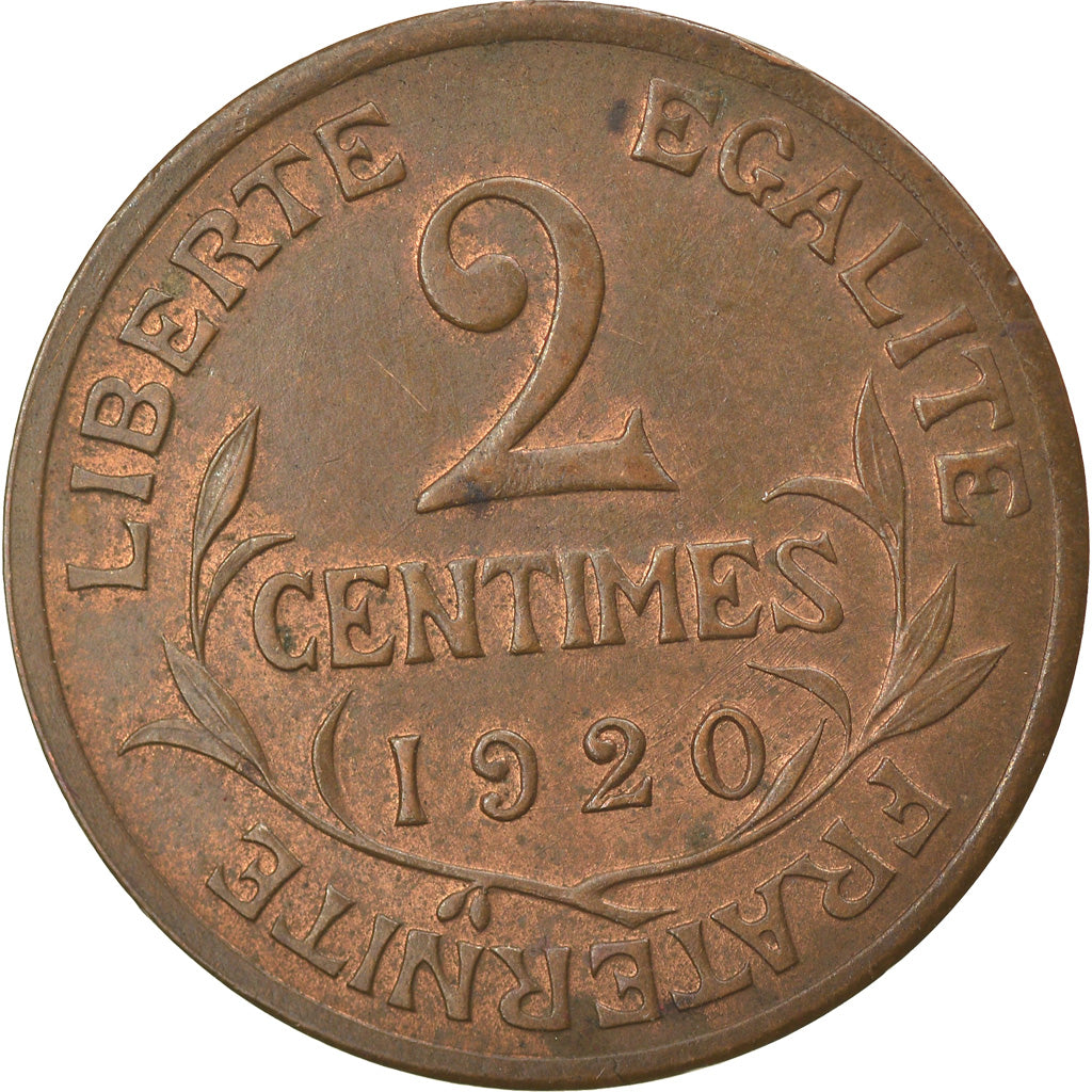 Coin, France, Dupuis, 2 Centimes, 1920, Paris, EF(40-45), Bronze, KM:841