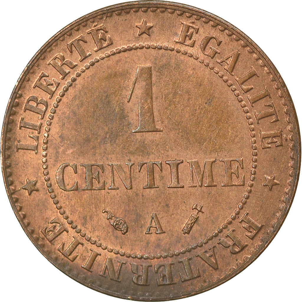Moneda, Francia, Cérès, Centime, 1893, Paris, MBC, Bronce, KM:826.1