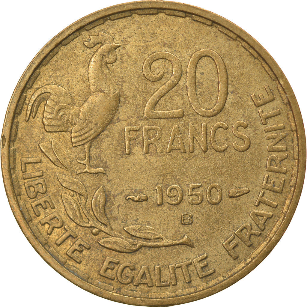 Monnaie, France, Guiraud, 20 Francs, 1950, Beaumont - Le Roger, TTB