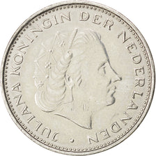 Paesi Bassi, Juliana, 2-1/2 Gulden, 1969, BB+, Nichel, KM:191