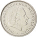 Paesi Bassi, Juliana, 2-1/2 Gulden, 1969, BB+, Nichel, KM:191