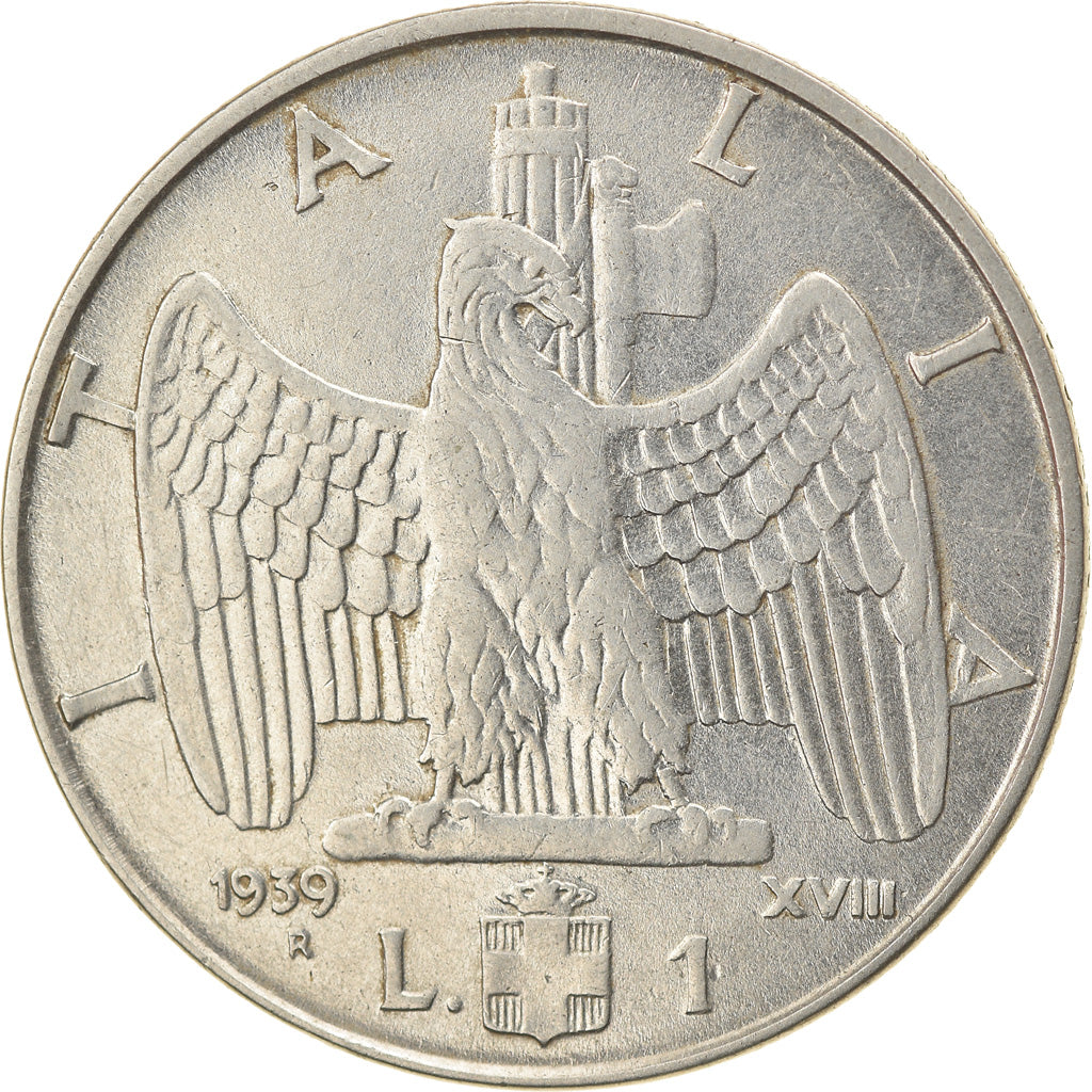 Monnaie, Italie, Vittorio Emanuele III, Lira, 1939, Rome, TTB, Stainless Steel