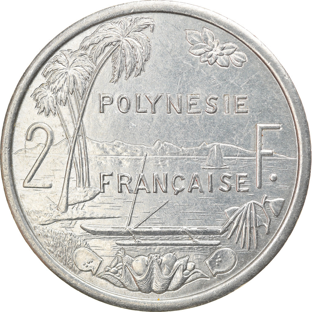 Moneta, Polinesia francese, 2 Francs, 1993, Paris, SPL-, Alluminio, KM:10