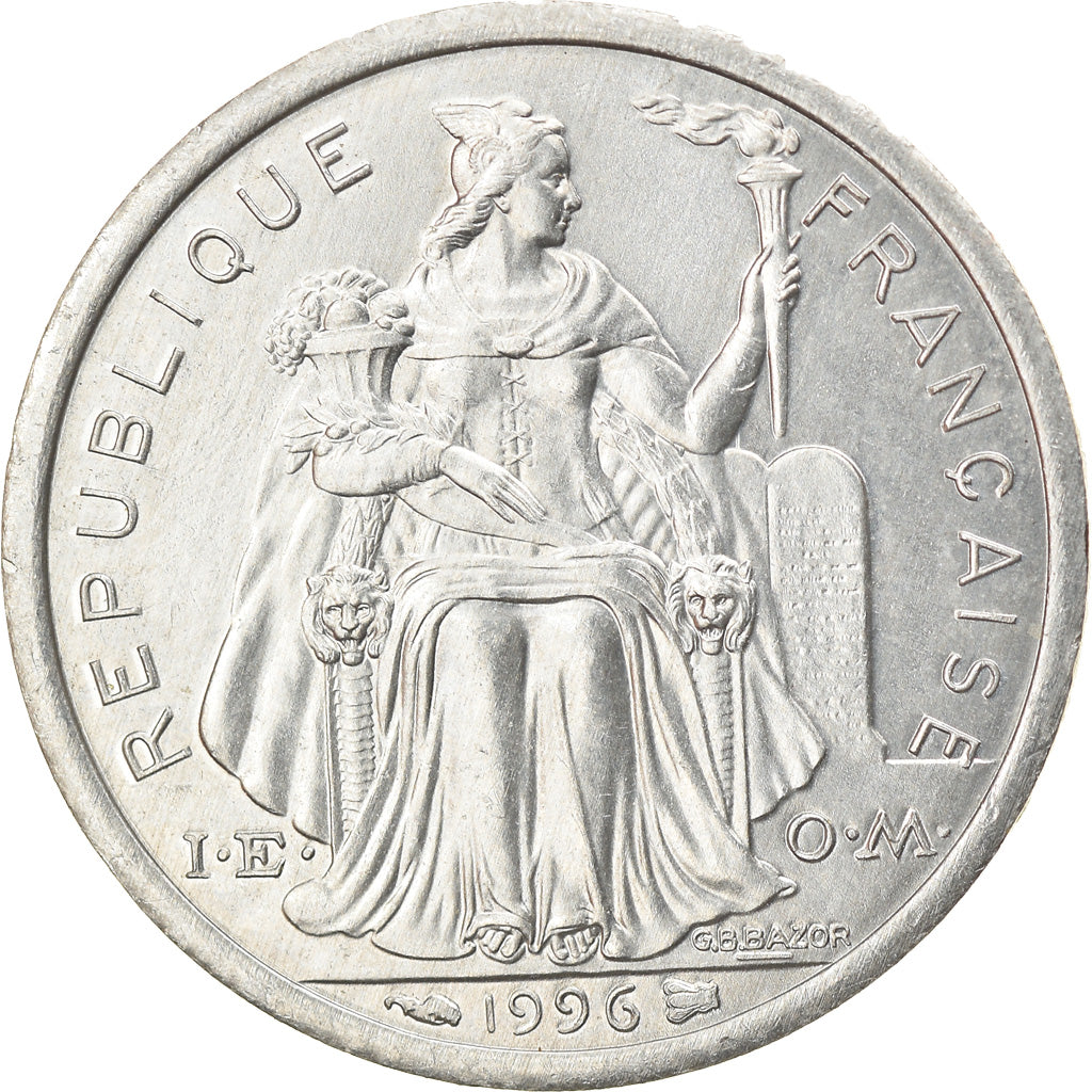 Moneta, Polinesia francese, Franc, 1996, Paris, SPL-, Alluminio, KM:11