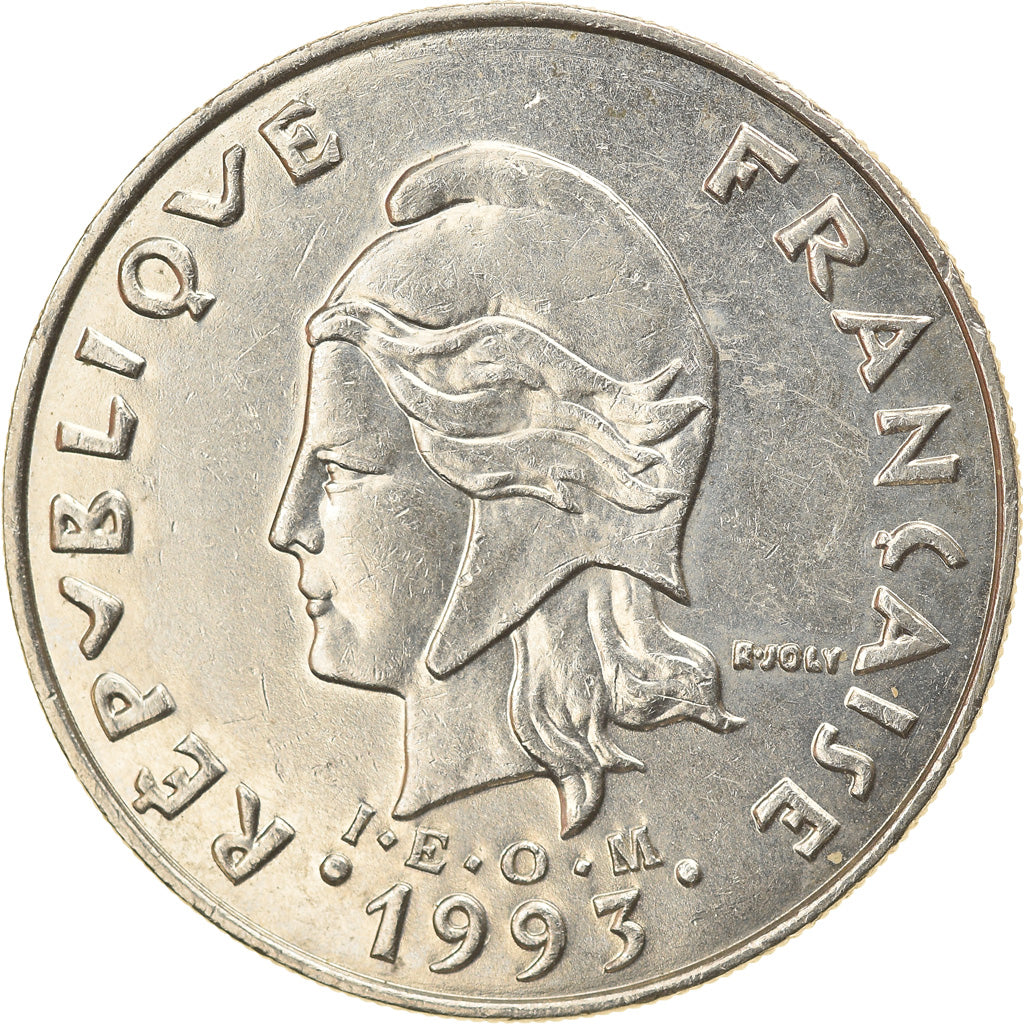 Monnaie, French Polynesia, 20 Francs, 1993, Paris, TTB, Nickel, KM:9