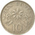 Monnaie, Singapour, 10 Cents, 1987, British Royal Mint, TB+, Copper-nickel