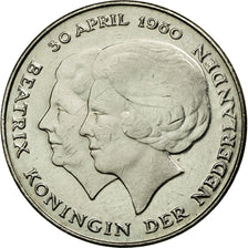Monnaie, Pays-Bas, Beatrix, 2-1/2 Gulden, 1980, SUP, Nickel, KM:201