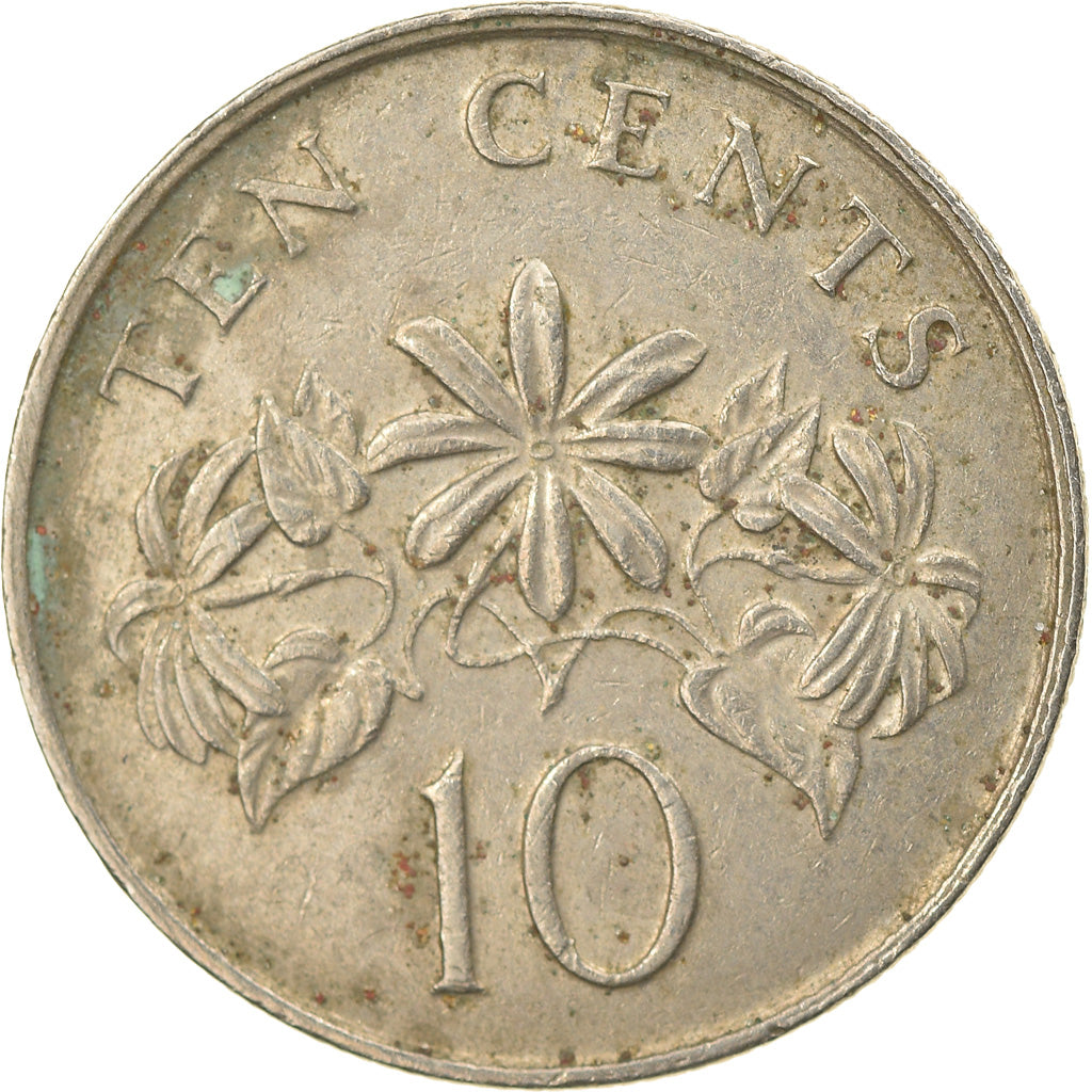 Munten, Singapur, 10 Cents, 1988, British Royal Mint, FR+, Copper-nickel, KM:51