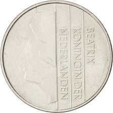 NETHERLANDS, 2-1/2 Gulden, 1982, KM #206, AU(50-53), Nickel, 29, 10.04