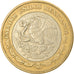 Coin, Mexico, 10 Pesos, 2000, Mexico City, EF(40-45), Bi-Metallic, KM:636