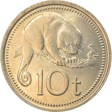 Coin, Papua New Guinea, 10 Toea, 1976, MS(63), Copper-nickel, KM:4