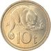 Coin, Papua New Guinea, 10 Toea, 1976, MS(63), Copper-nickel, KM:4