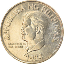 Moneta, Filipiny, 50 Sentimos, 1984, MS(63), Miedź-Nikiel, KM:242.1