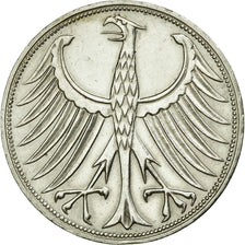 Monnaie, République fédérale allemande, 5 Mark, 1968, Karlsruhe, TTB+