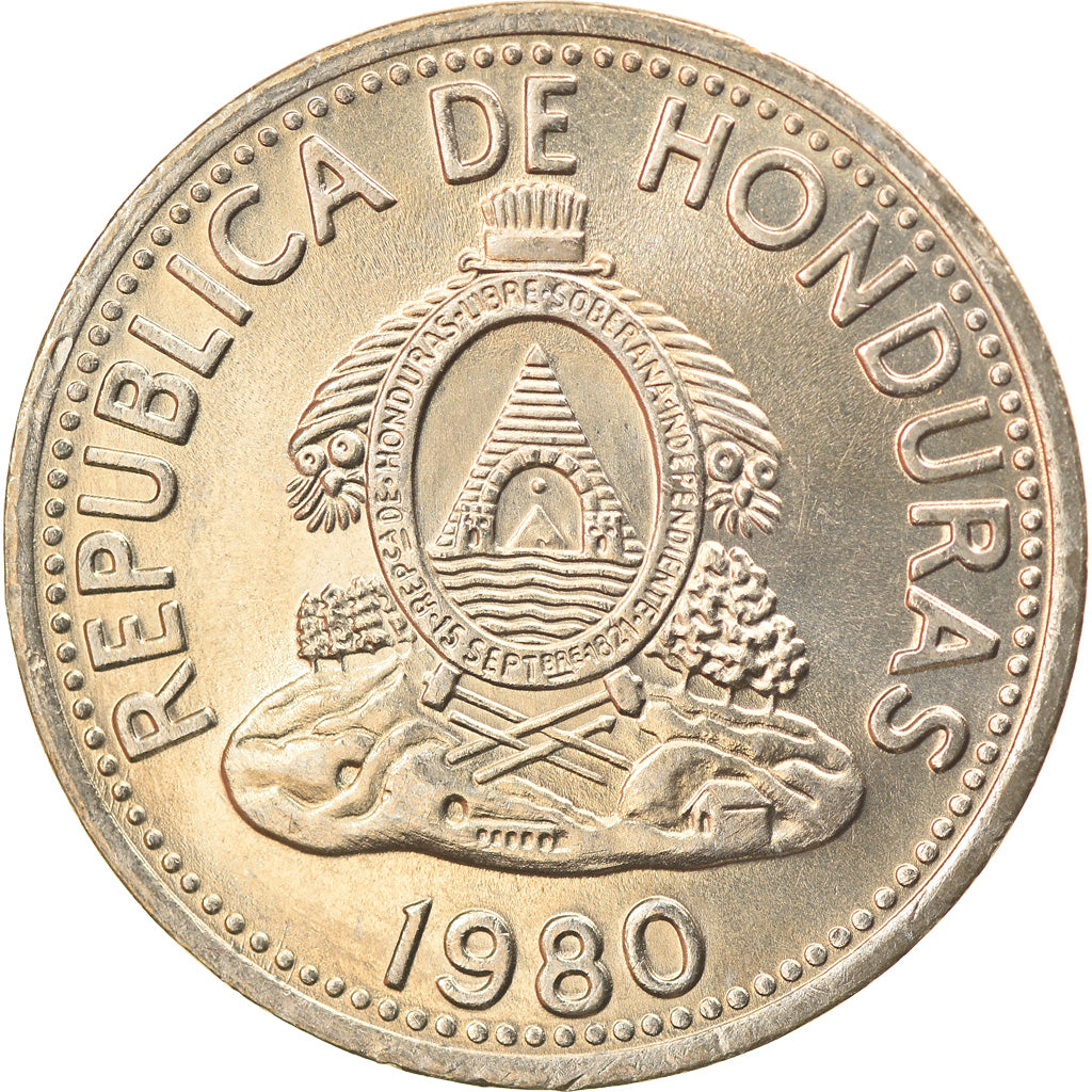 Coin, Honduras, 10 Centavos, 1980, MS(63), Copper-nickel, KM:76.2