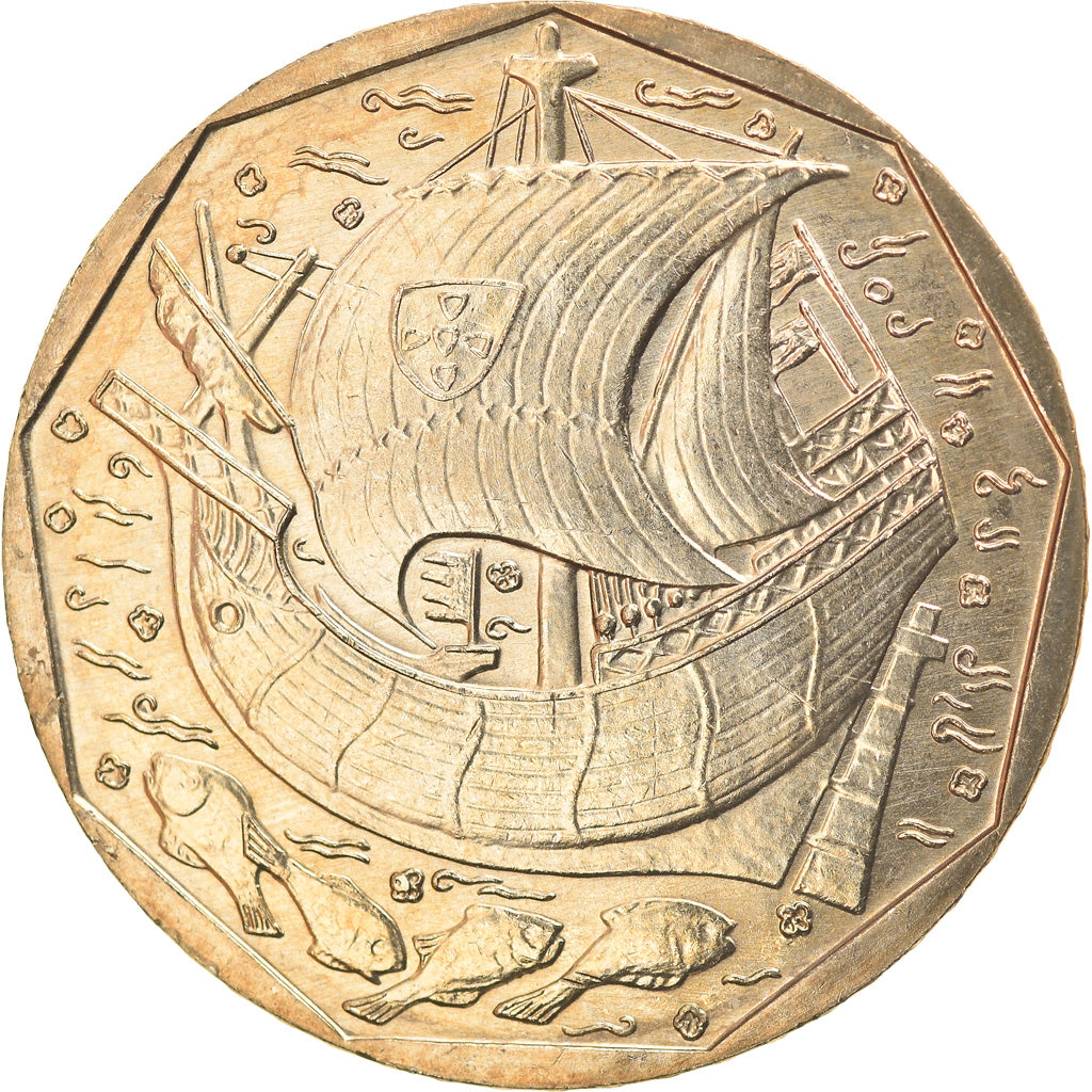 Coin, Portugal, 50 Escudos, 1989, MS(63), Copper-nickel, KM:636