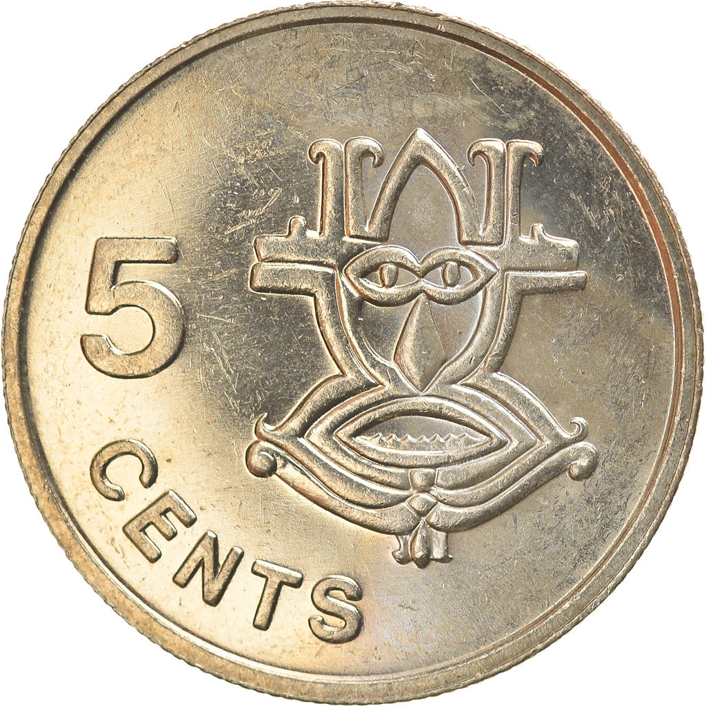 Coin, Solomon Islands, Elizabeth II, 5 Cents, 1988, MS(60-62), Copper-nickel
