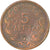Moneda, Grecia, George I, 5 Lepta, 1878, BC+, Cobre, KM:54