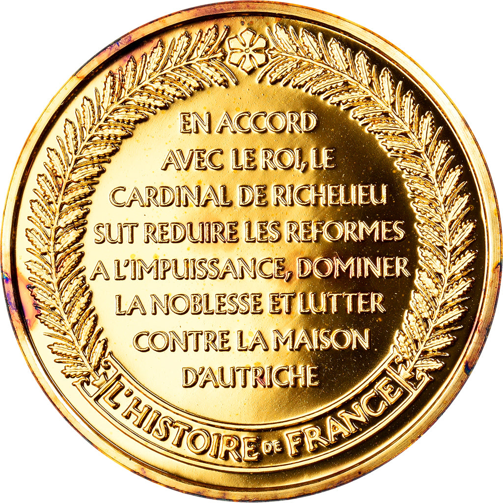France, Médaille, Cardinal de Richelieu, History, FDC, Vermeil