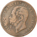 Münze, Italien, Vittorio Emanuele II, 10 Centesimi, 1863, S+, Kupfer, KM:11.2