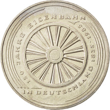 GERMANY - FEDERAL REPUBLIC, 10 Mark, 1985, Karlsruhe, KM #130, MS(60-62),...