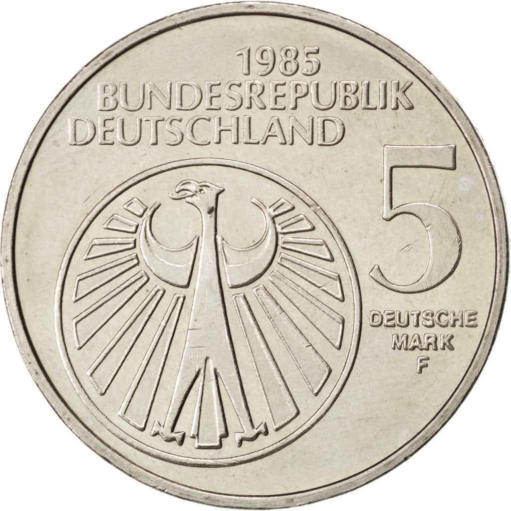 Coin, GERMANY - FEDERAL REPUBLIC, 5 Mark, 1985, Stuttgart, Germany, MS(60-62)