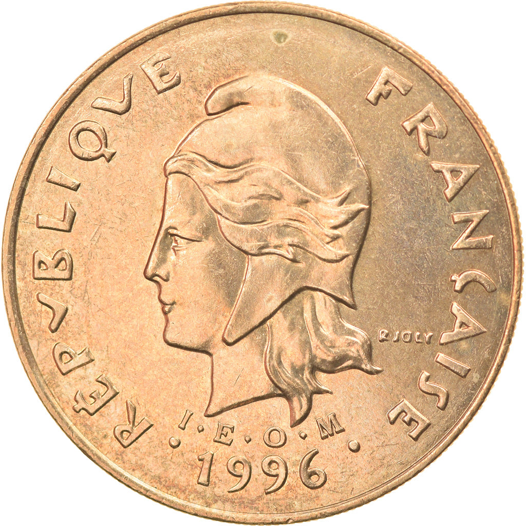 Coin, French Polynesia, 100 Francs, 1996, Paris, AU(55-58), Nickel-Bronze, KM:14