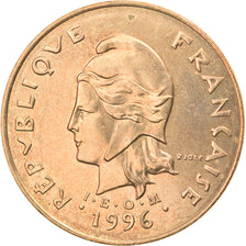Munten, Frans Polynesië, 100 Francs, 1996, Paris, PR, Nickel-Bronze, KM:14