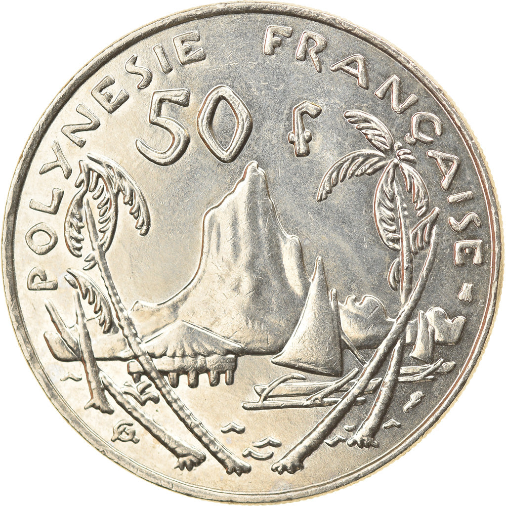 Münze, French Polynesia, 50 Francs, 1996, Paris, VZ, Nickel, KM:13